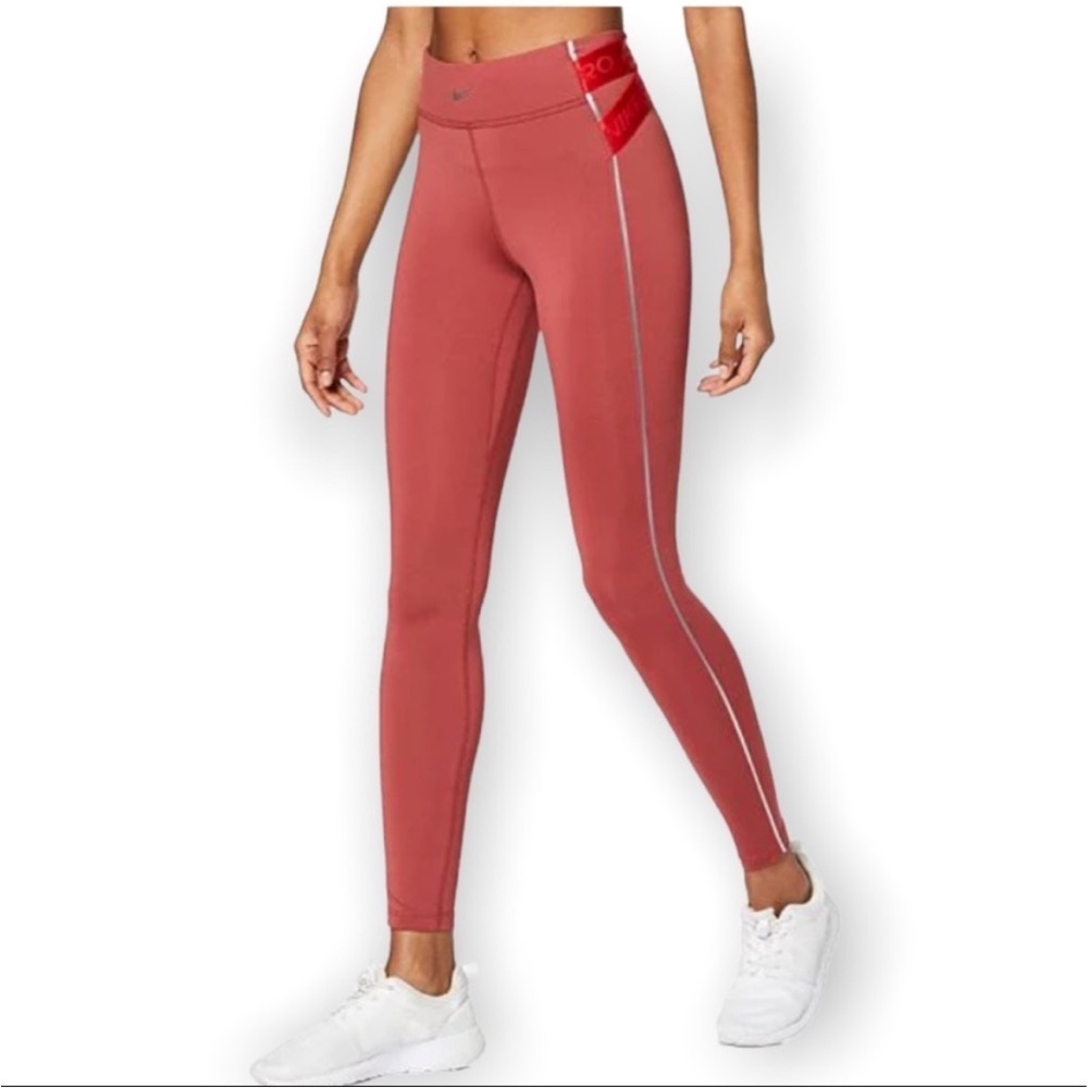 Nike Pro Hyperwarm Tights with Silver Accents